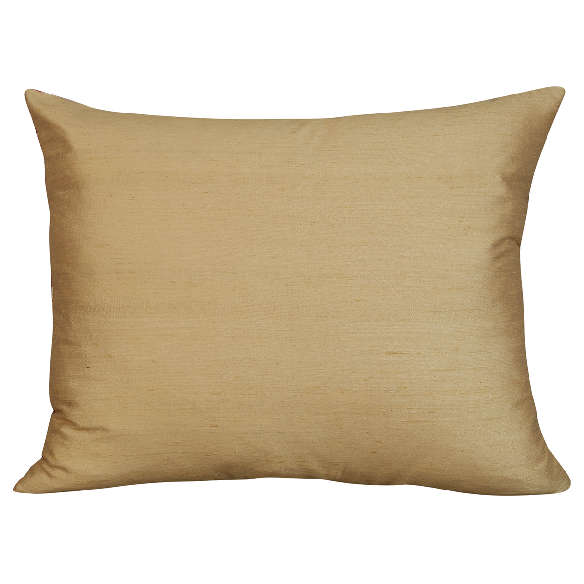 Rectangular multicoloured silk and cotton Ikat cushion