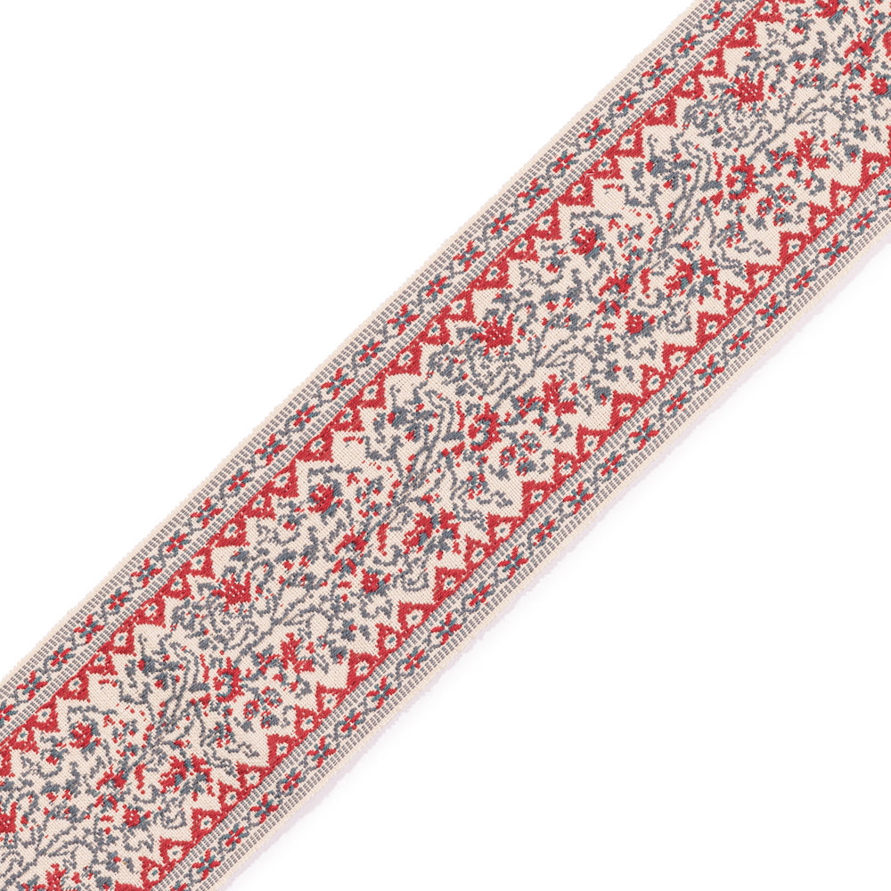 Jaujac Braid Trim | IN - Carmine-Blue