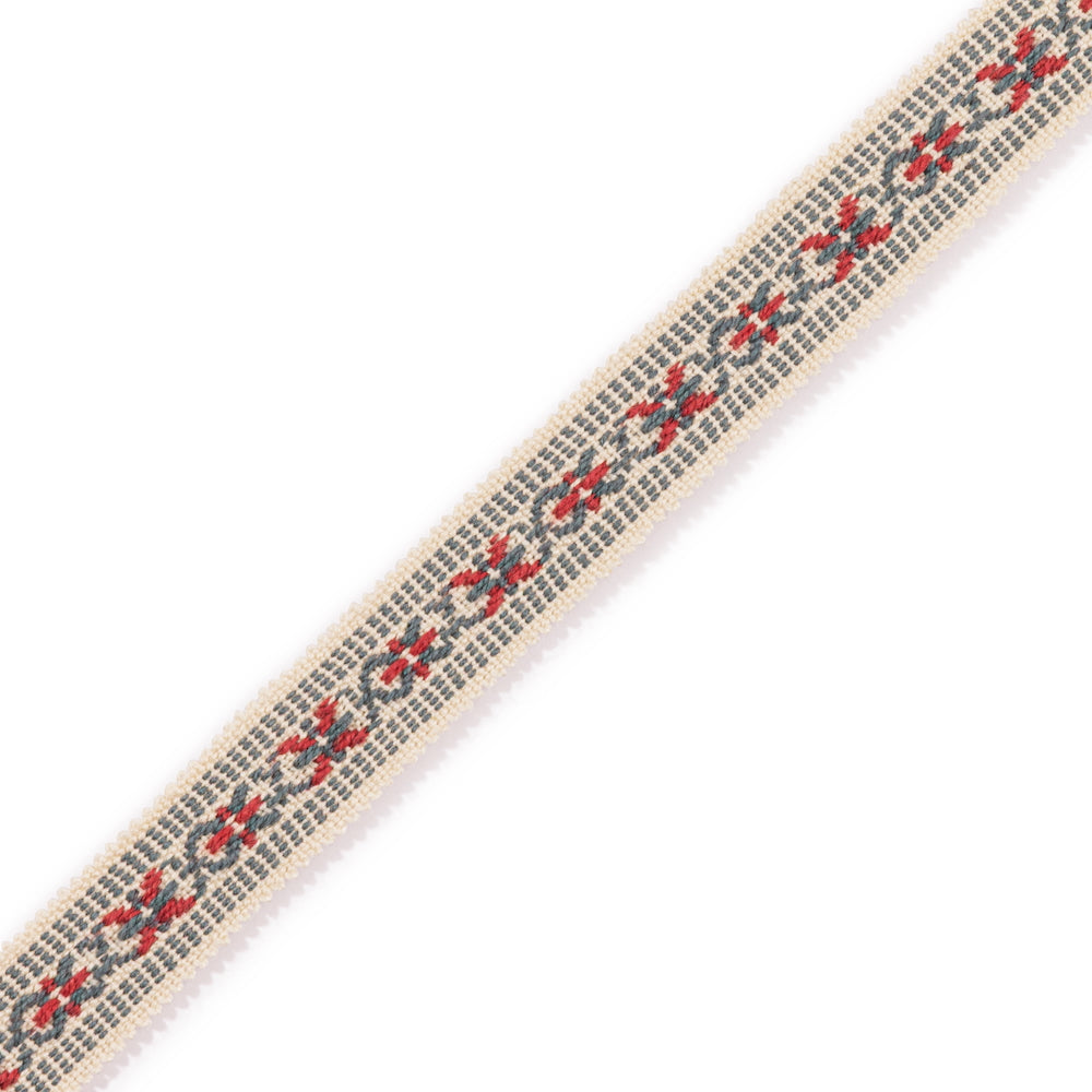 Jaujac Gimp Trim | IN - Carmine-Blue