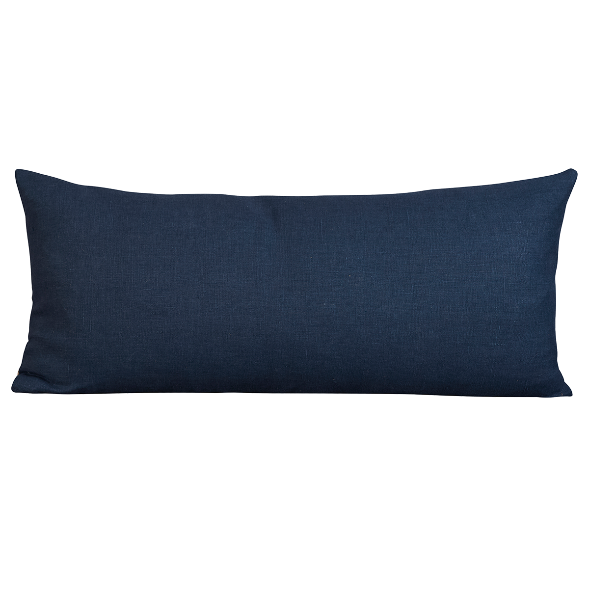 Long rectangular vintage woven cotton Indonesian ikat and indigo cushion