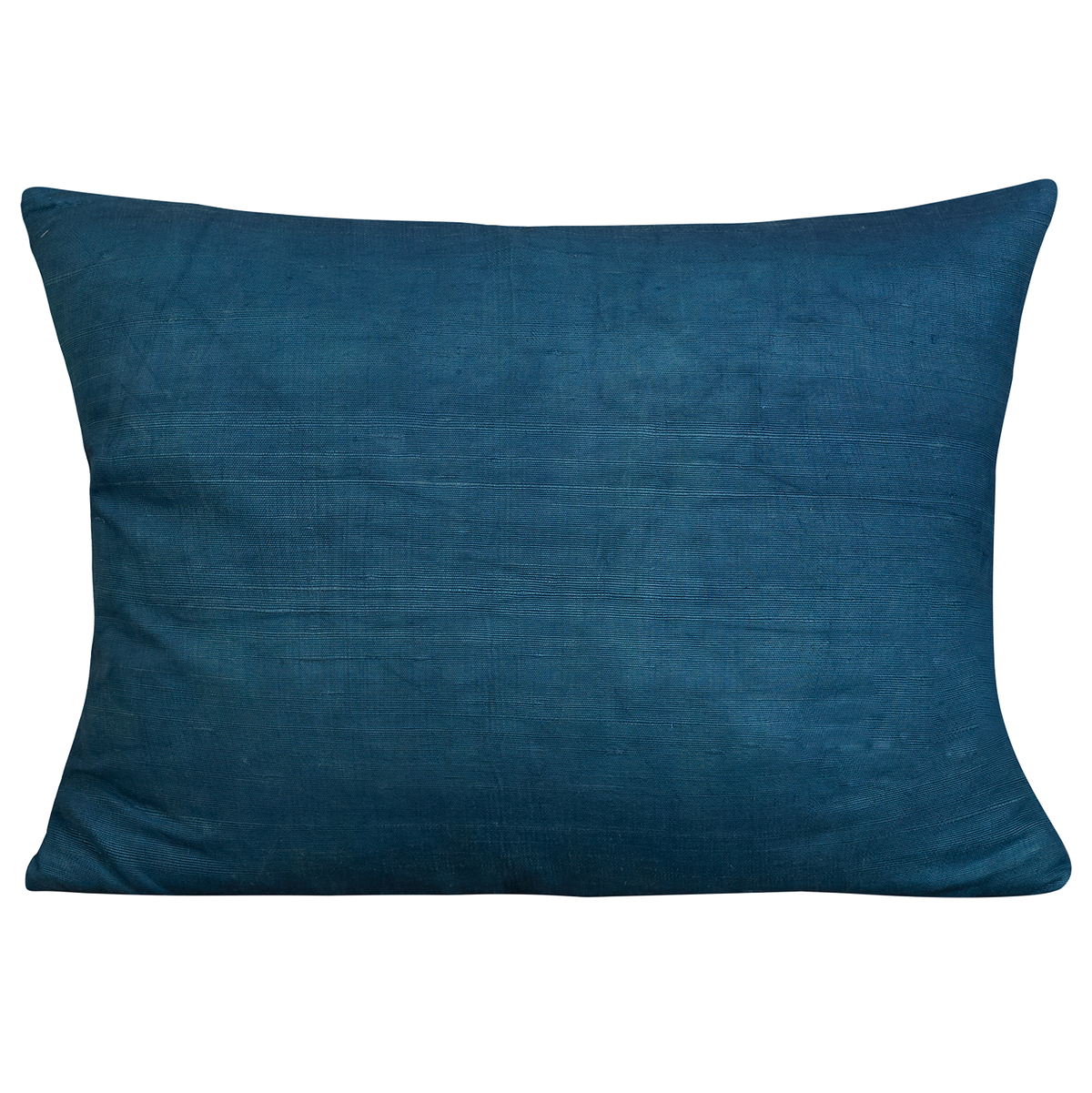 Silk Jajim Cushion/ pillow - Petrol blue with magenta and claret stripe