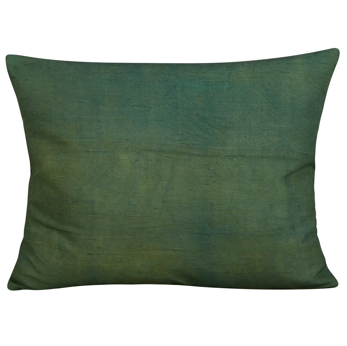 Silk Jajim Cushion/ pillow - Leaf green with fuchsia and eggplant stripe
