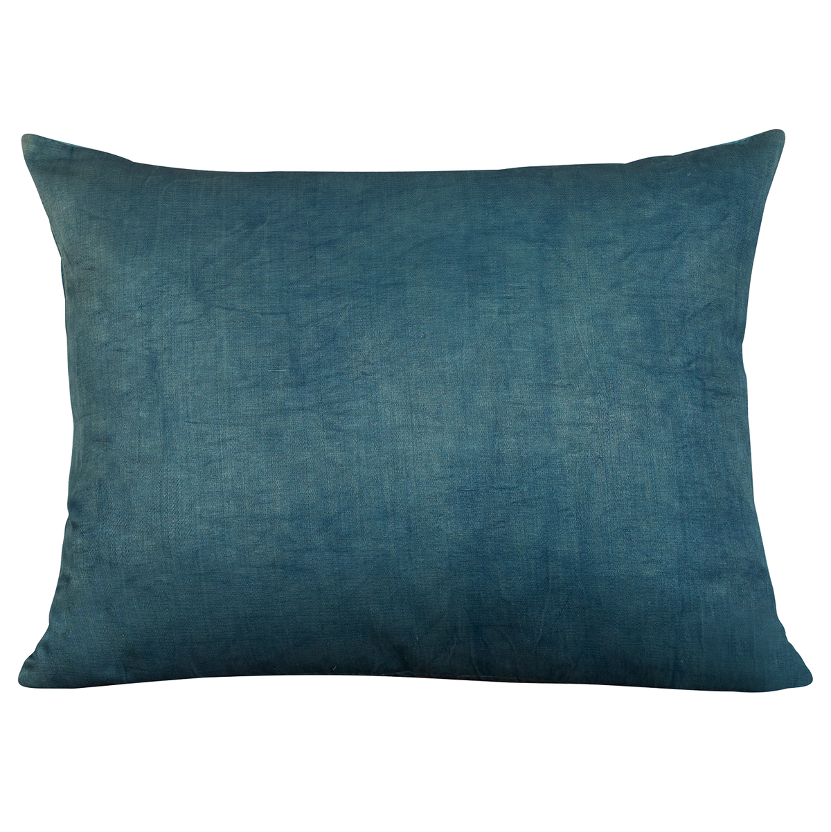 Silk Jajim Cushion/ pillow - Pale blue and magenta and blue stripe