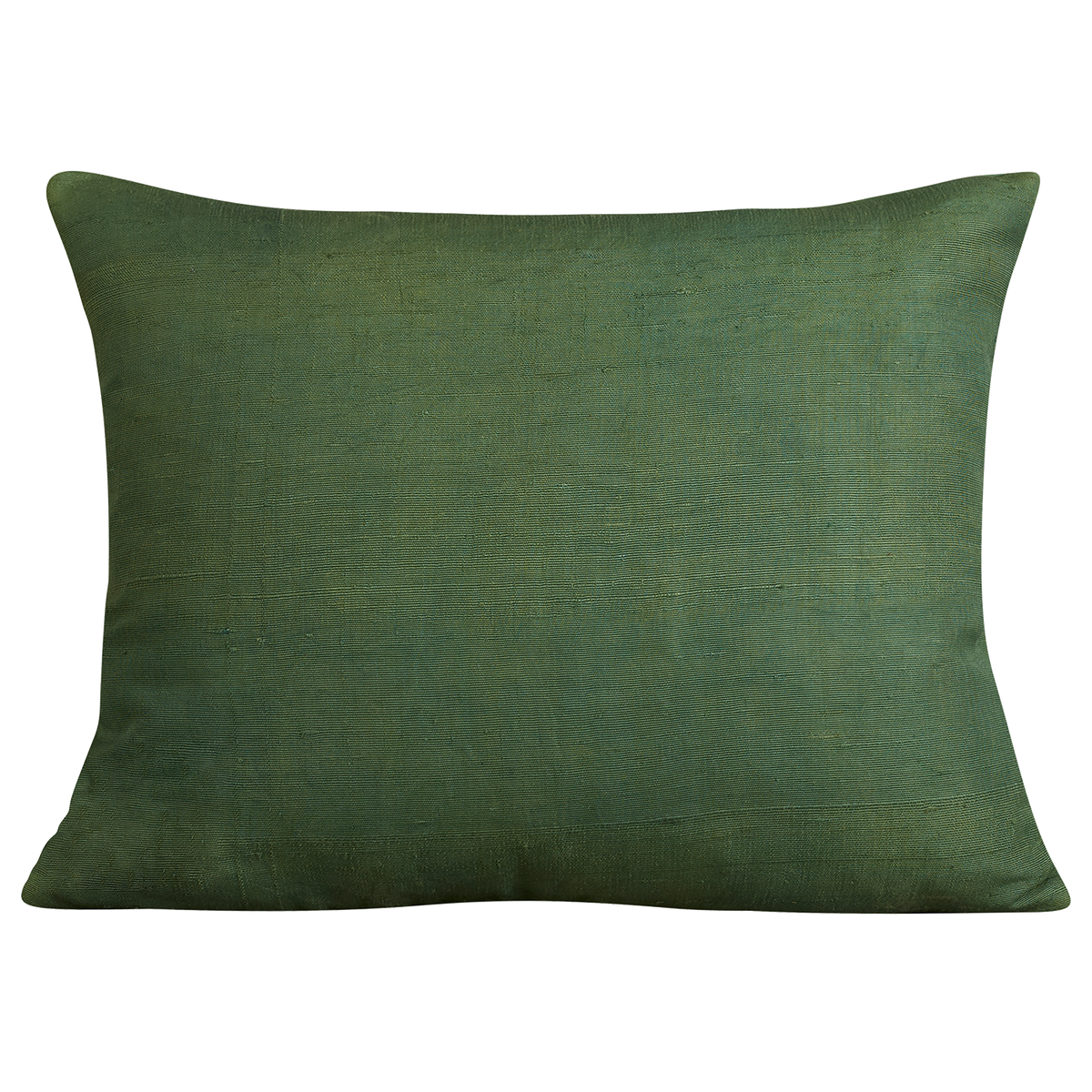 Silk Jajim Cushion/ pillow - Green with multicolour and terracotta stripe