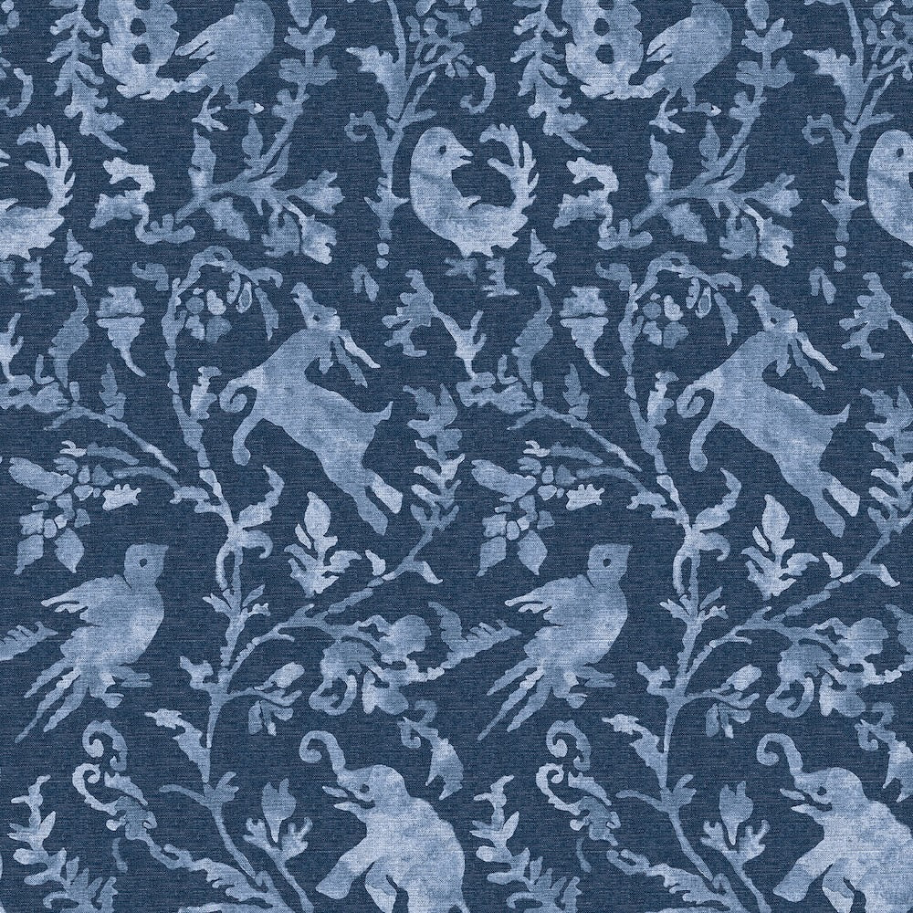 Madhavi Grasscloth | JR - Indigo
