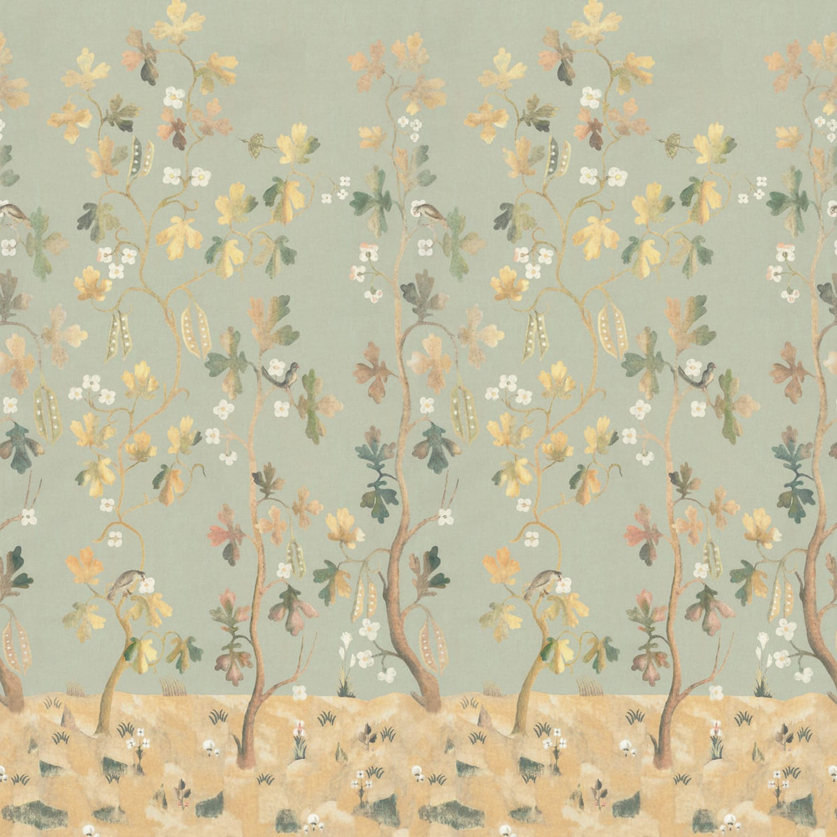 Celestial Peas Panels | JS - 3M Panel - Green