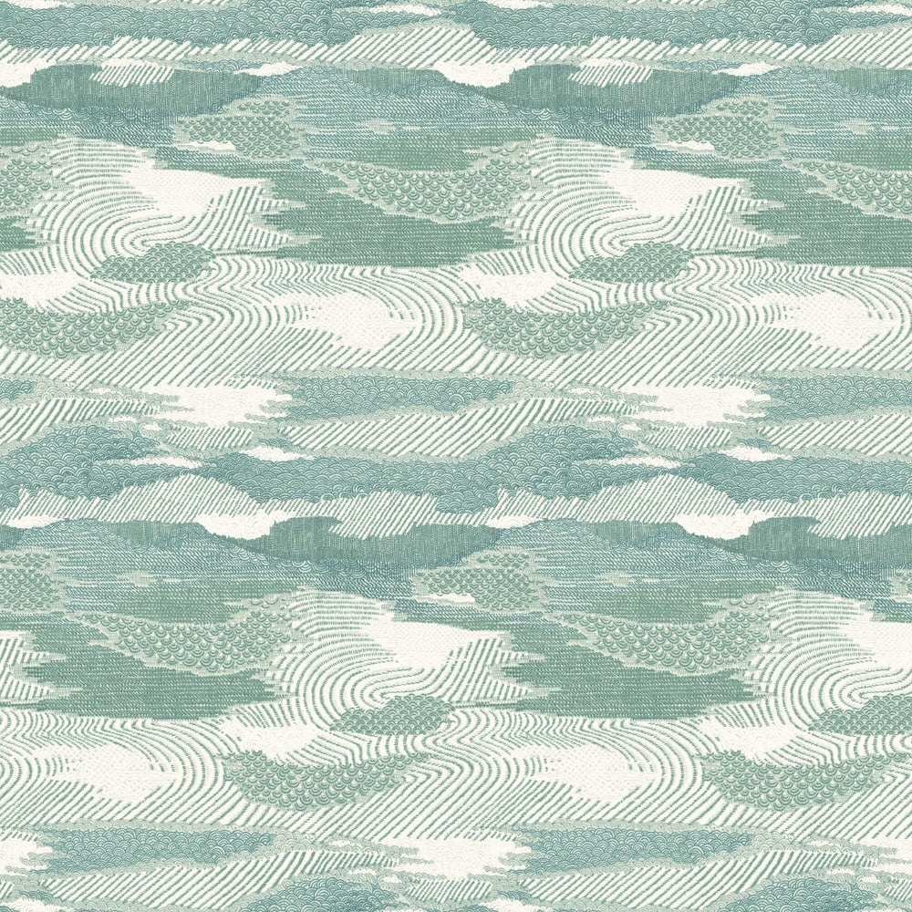 Chinese Landscape Grasscloth | JS - Acqua