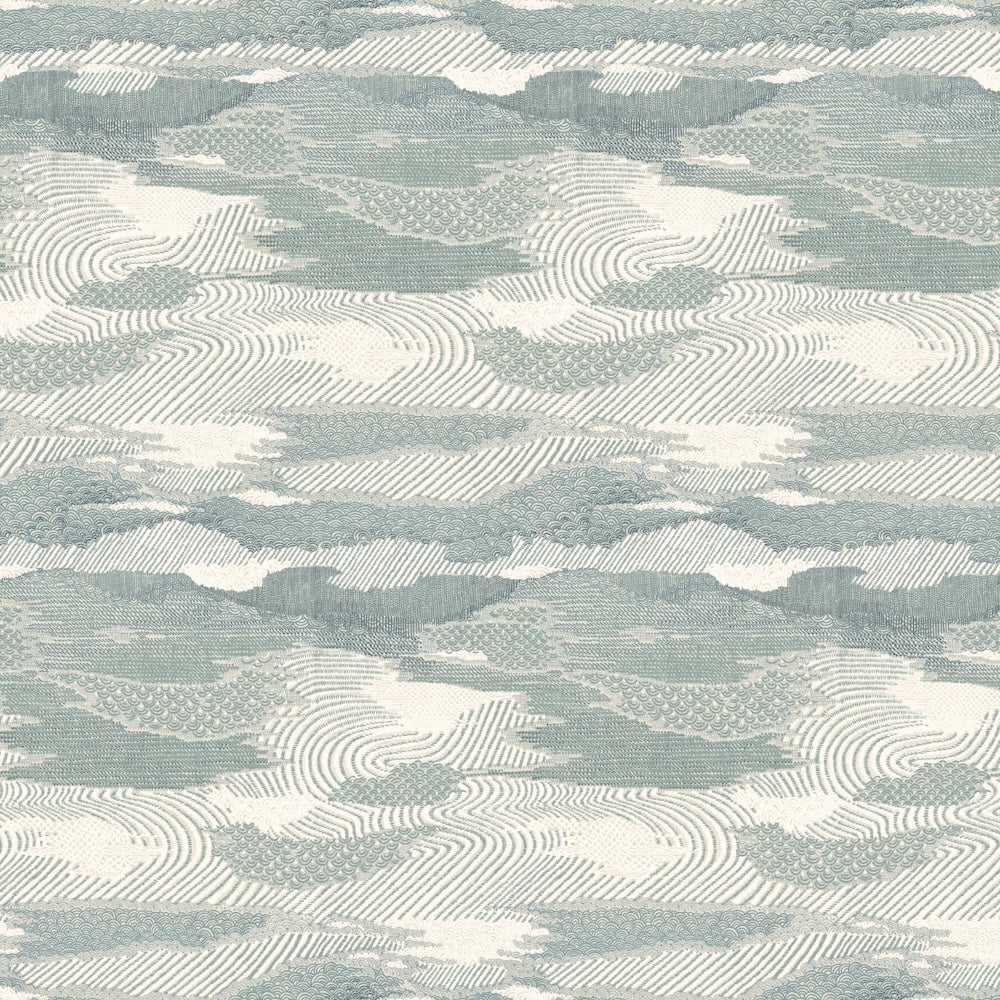 Chinese Landscape Grasscloth | JS - Celadon