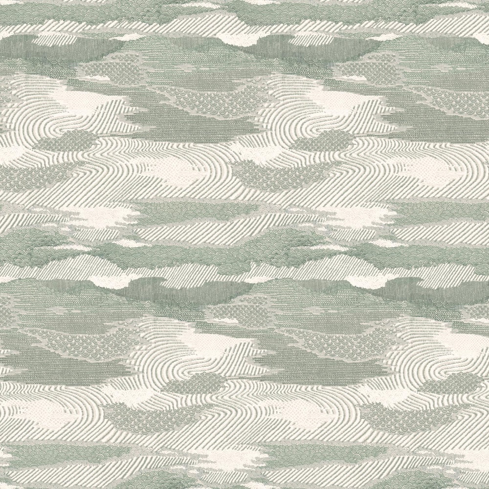 Chinese Landscape Grasscloth | JS - Sage