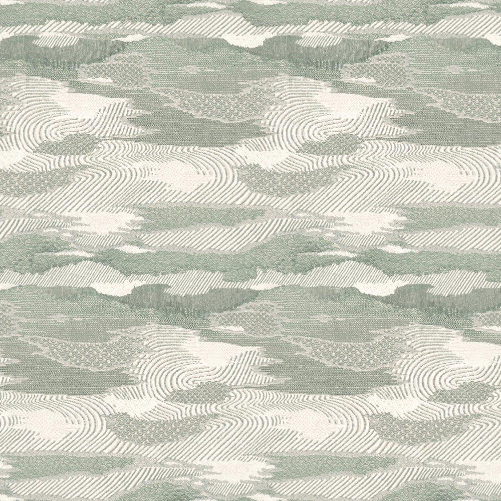 Chinese Landscape Grasscloth | JS - Sage