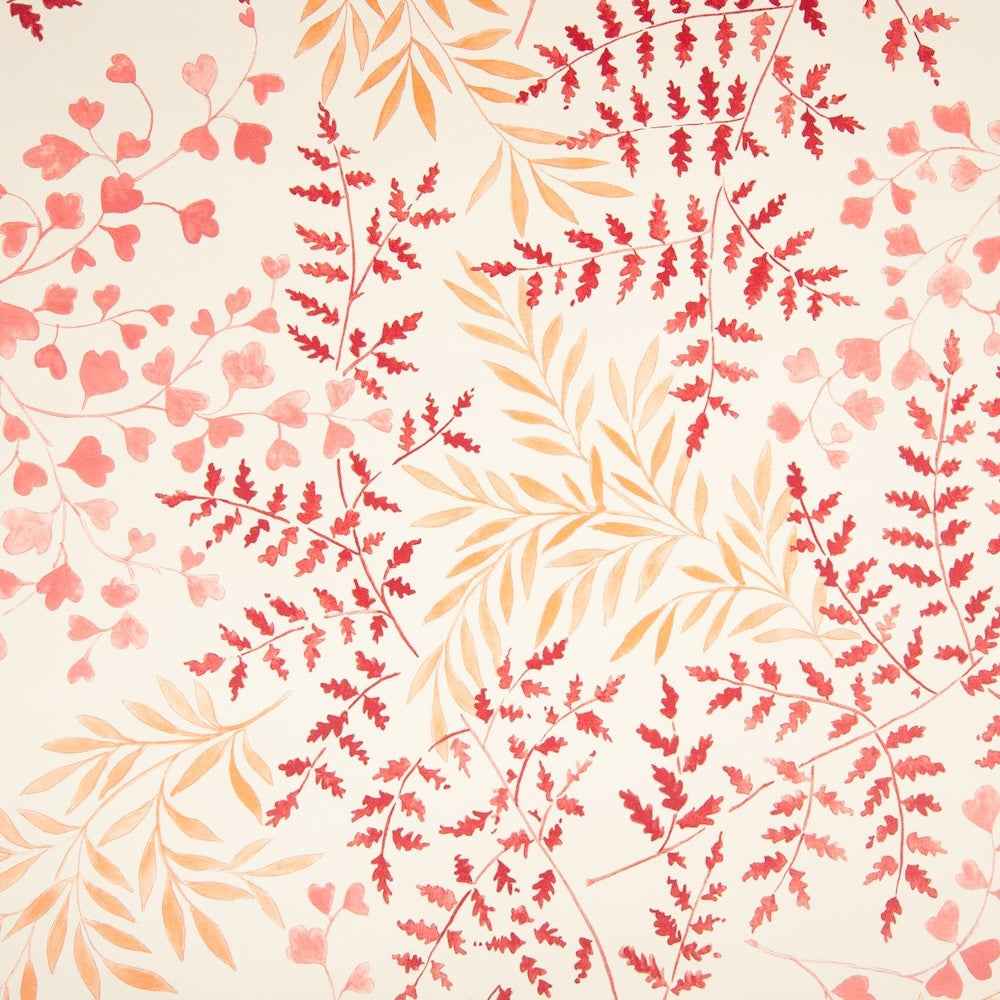 Leaves WP | KI - Red on Ochre