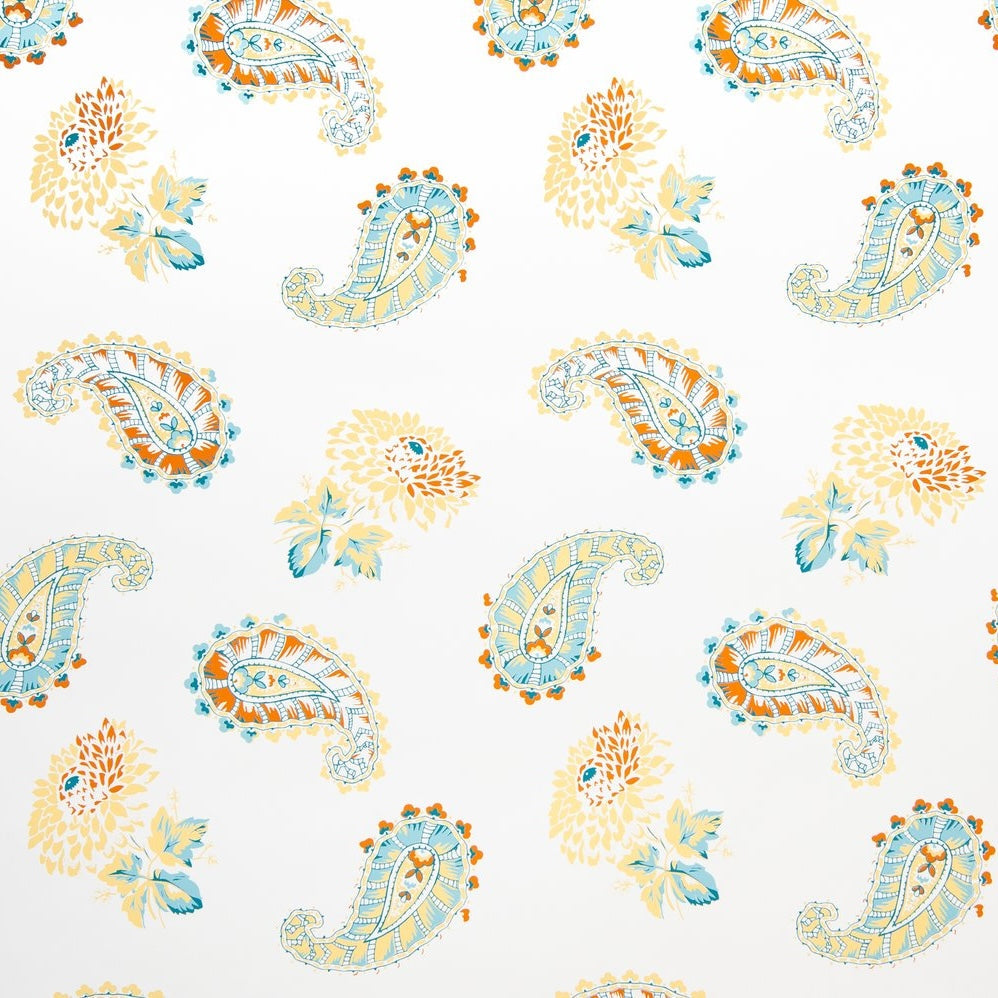 Quilt WP | KI - Blue/Saffron