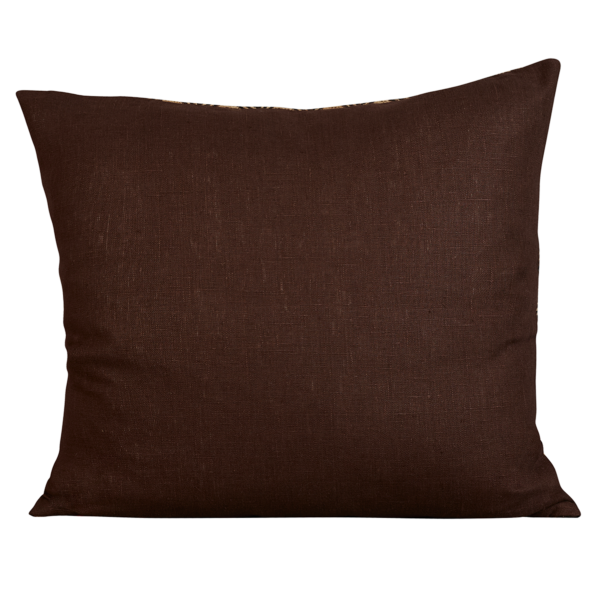 Rectangular African geometric Kuba cloth cushion