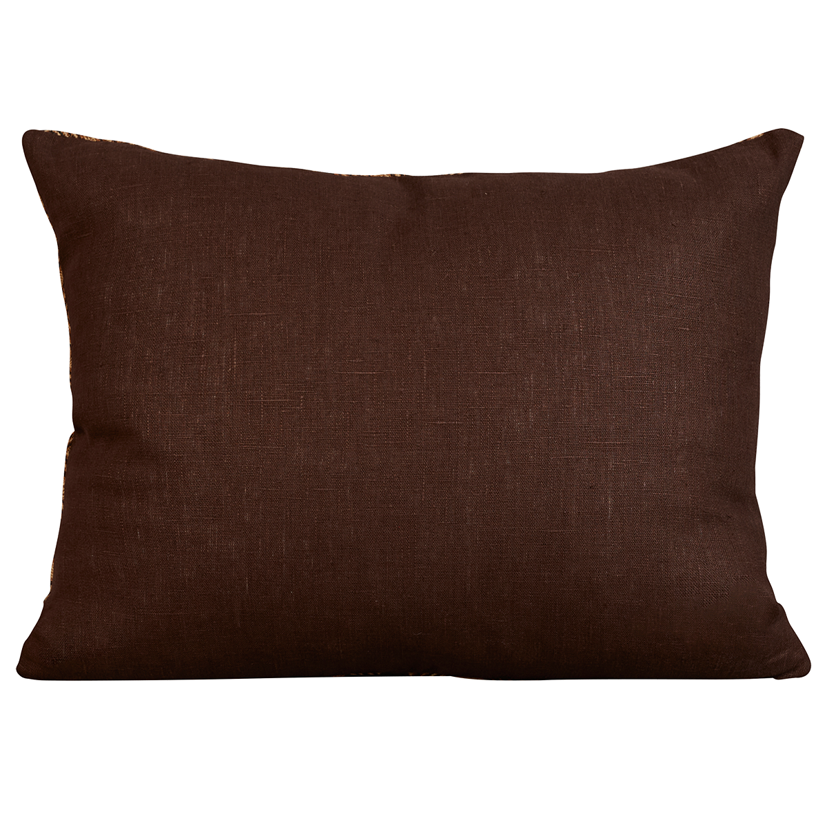 Rectangular African geometric Kuba cloth cushion