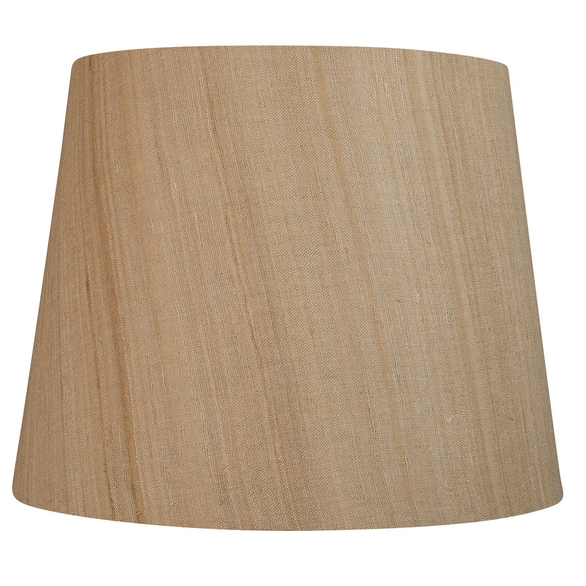 14 inch Raw umber Mulberry silk plain hardback lampshade