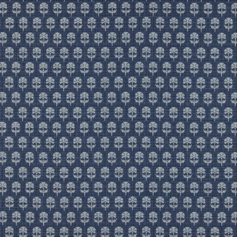 Ottoman Flower Performance | LF - Indigo