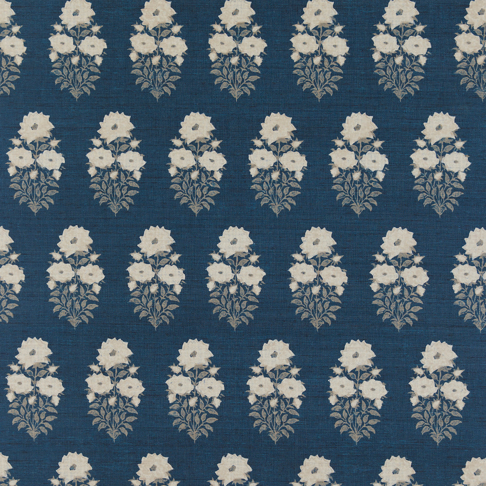 Mughal Flower Grasscloth | LF - Aegean