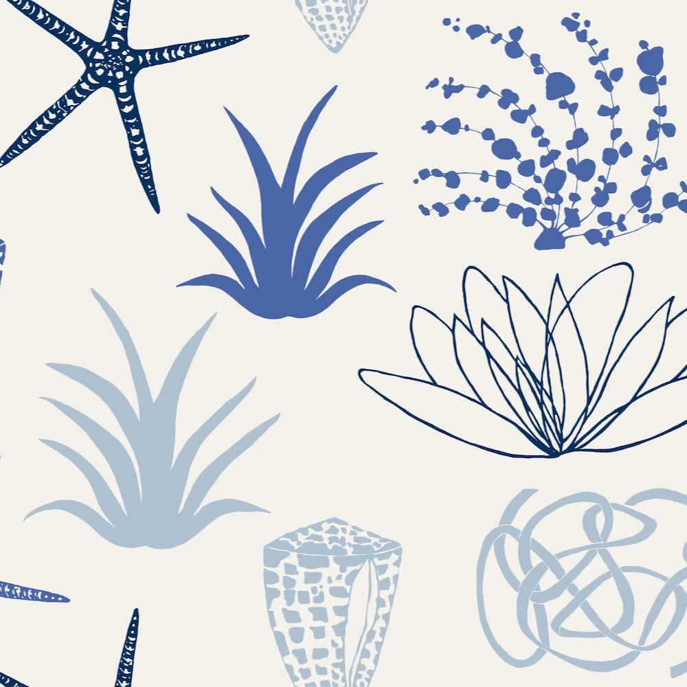 Shell Grasscloth | LULU - Ocean