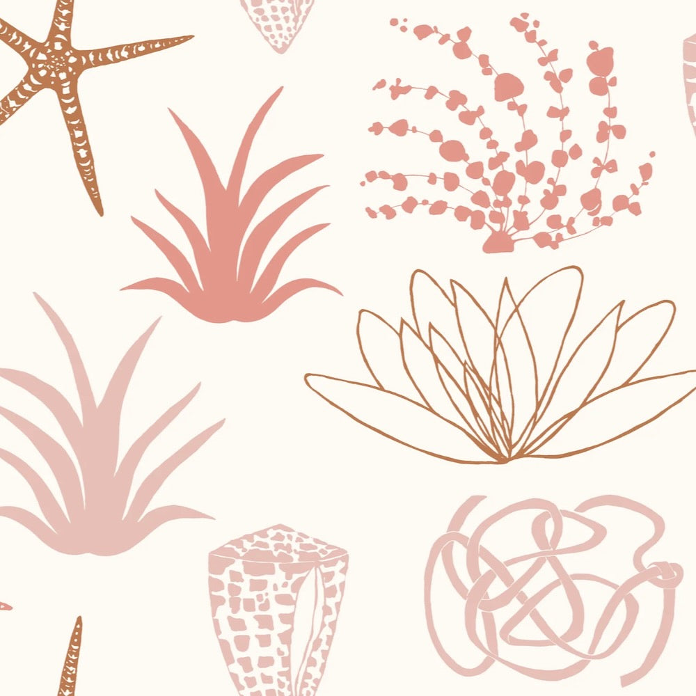 Shell Grasscloth | LULU - Pink