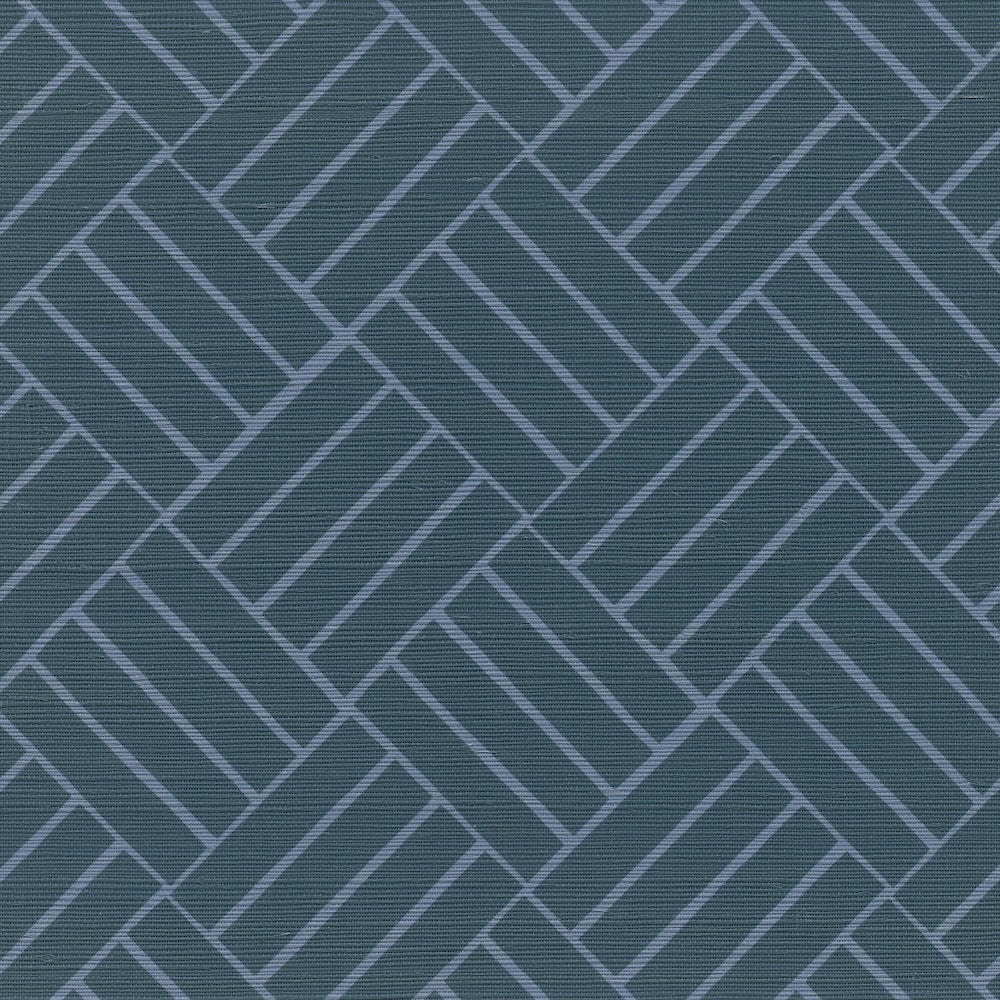 Rattan Grasscloth | LULU - Navy