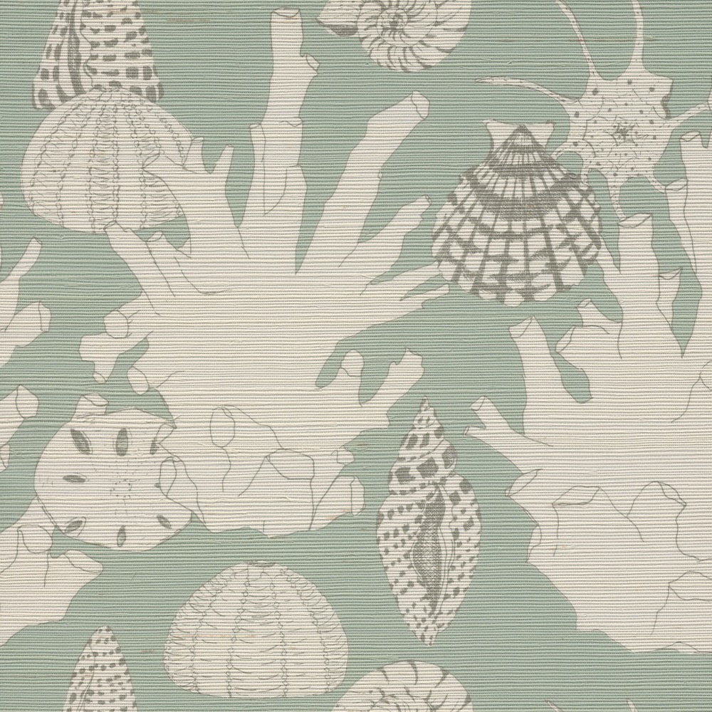 Sunshine Grasscloth | LULU - Desert Green