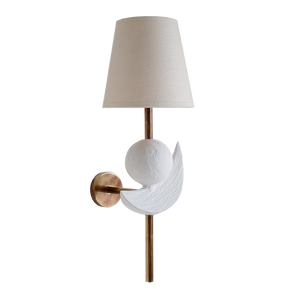 Luna Wall Light - Brass/White