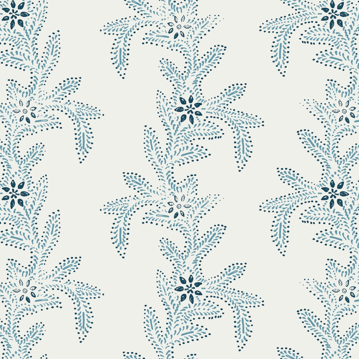 Deakins Vine WP | MET - Indigo on White