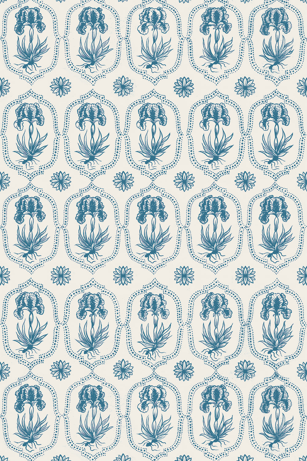 Besler Iris WP | MR - Siam Blue/Soft White Large