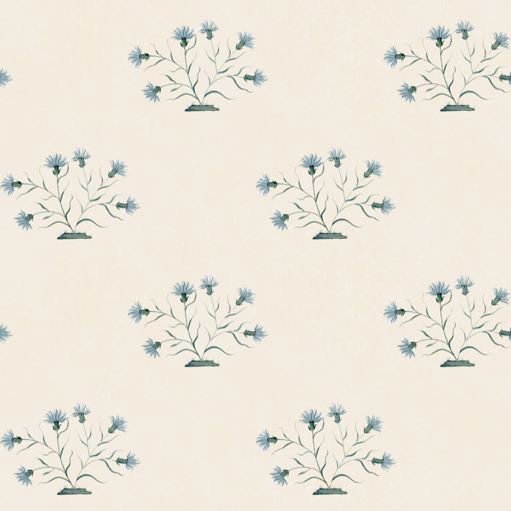 Persian Garden Flower WP | MR - Azul