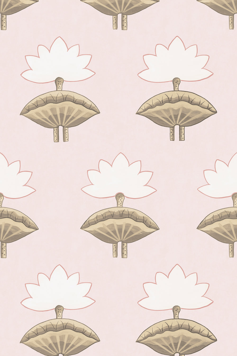 Pichwai Lotus WP | MR - Pale Pink