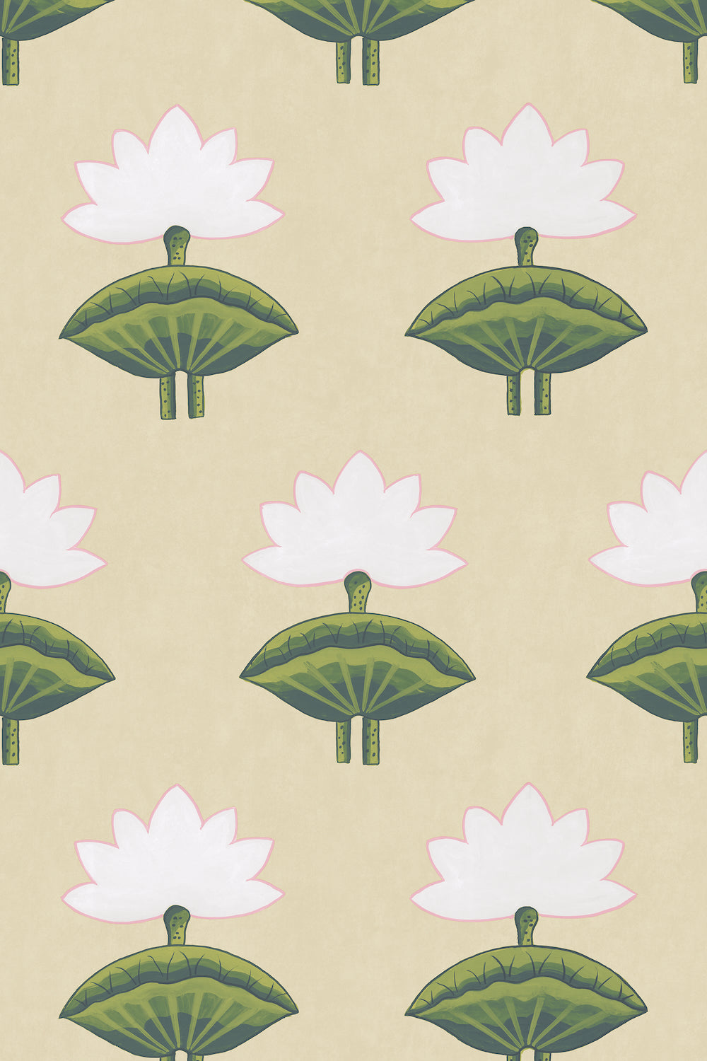 Pichwai Lotus WP | MR - Parchment