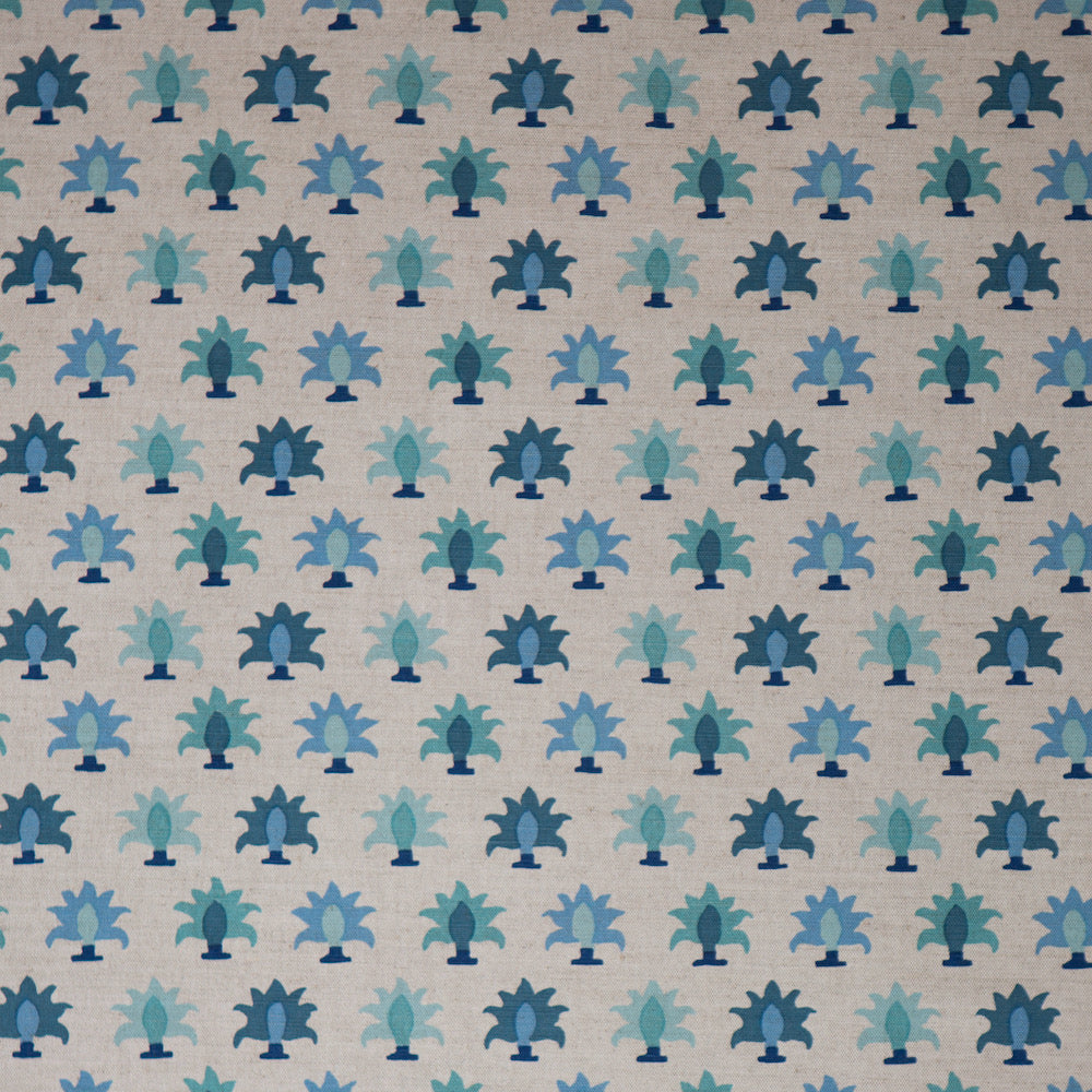 Rohet Flora | MS - Blue on Natural