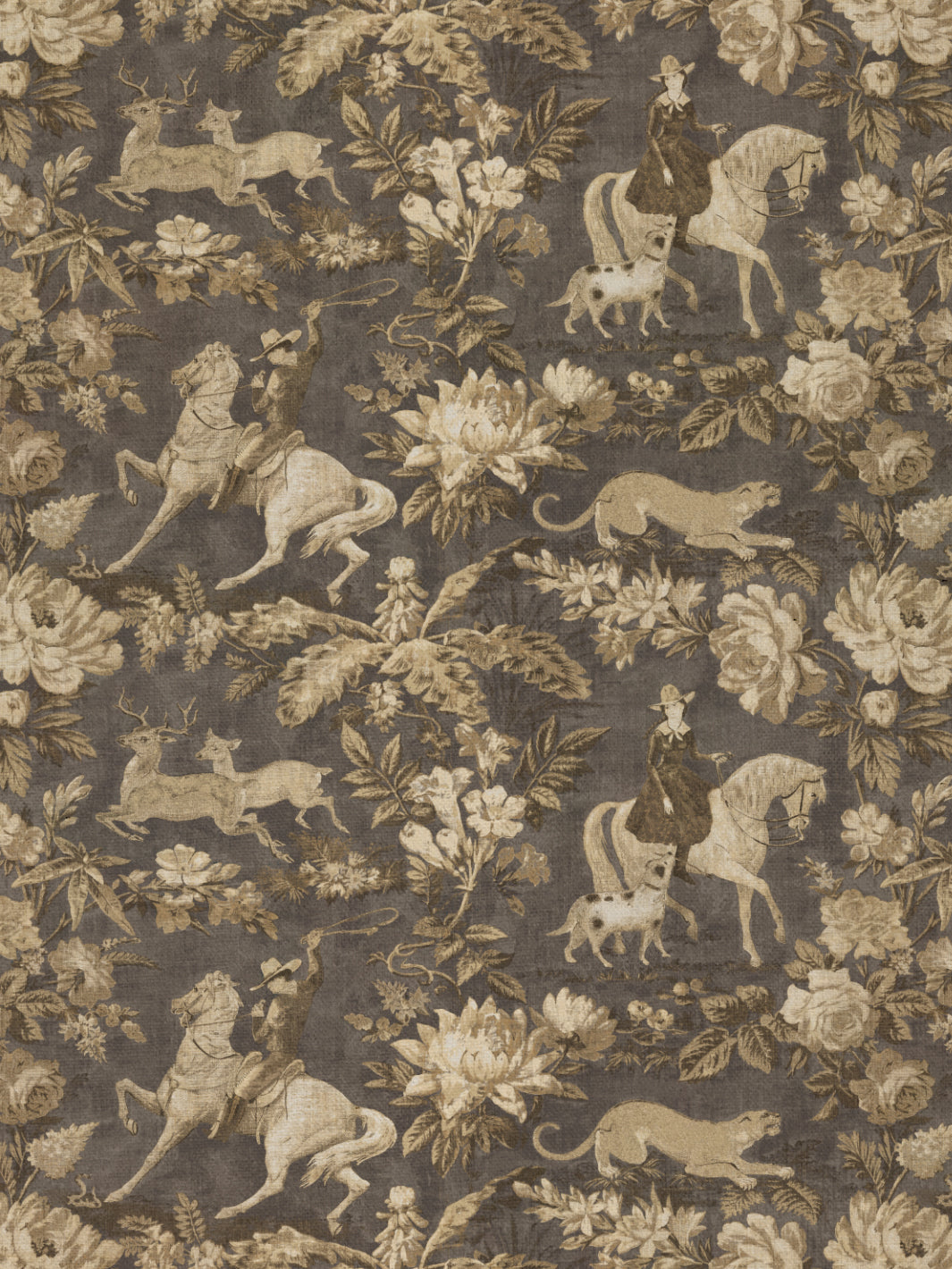 Cowboy Toile | NT - Gold Brown