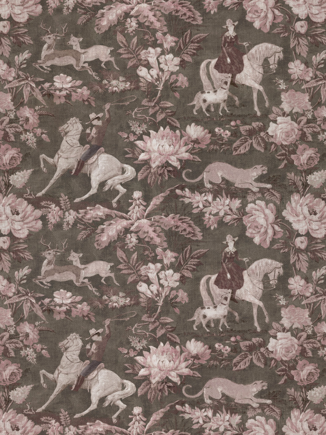 Cowboy Toile | NT - Pink Brown