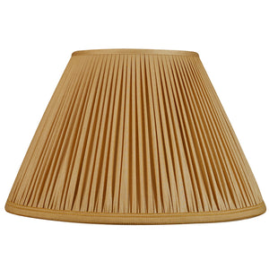 14 Inch Gathered Tussar Silk Shade With Trim | NUS