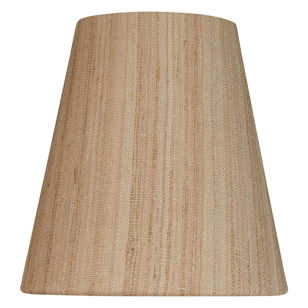 5 Inch Tall Clip-On Hardback Mulberry Silk Shade | NUS