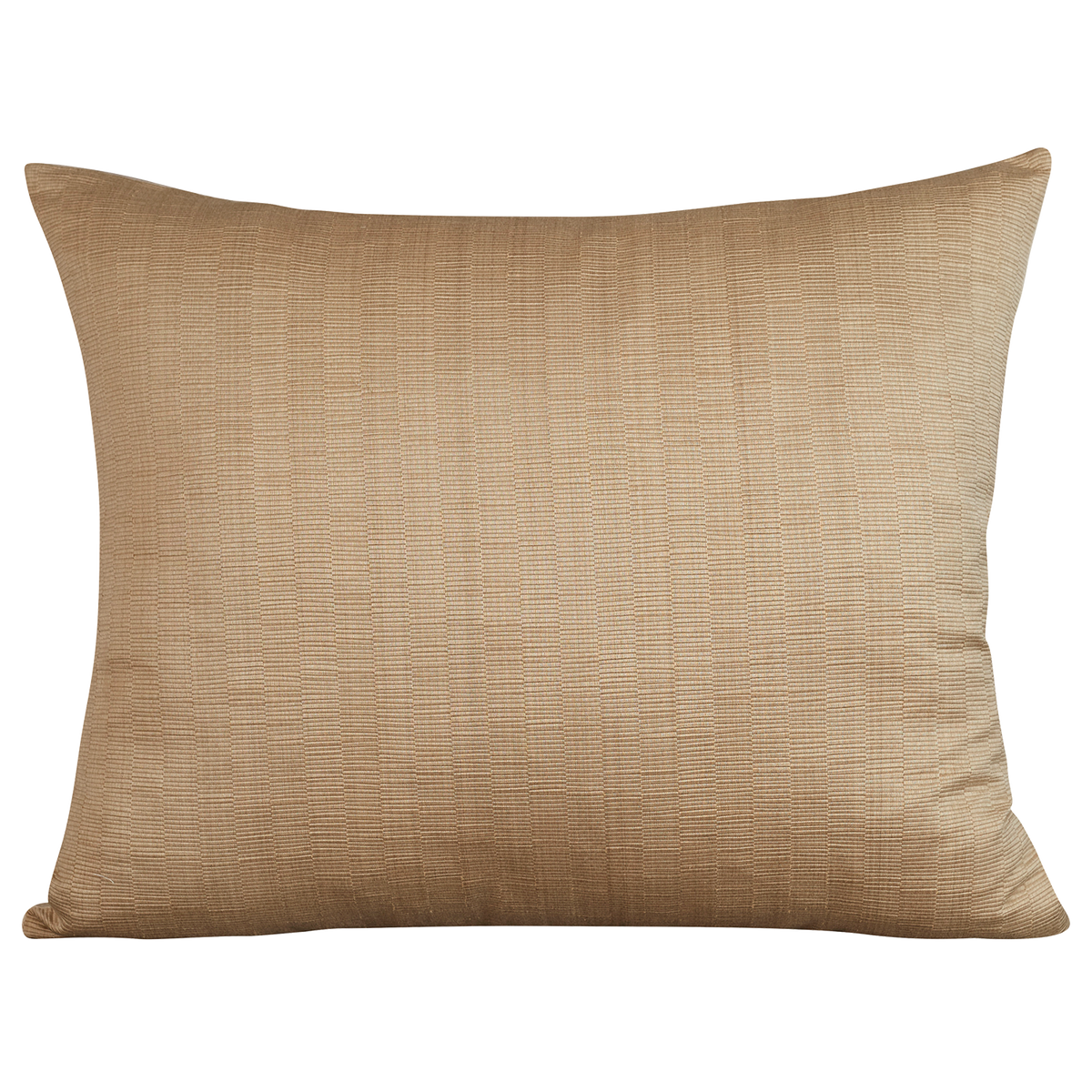 Rectangular cushion in Armure Canneli by Claremont - Limestone