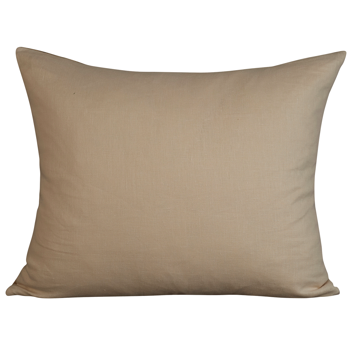 Rectangular cushion in Armure Canneli by Claremont - Limestone