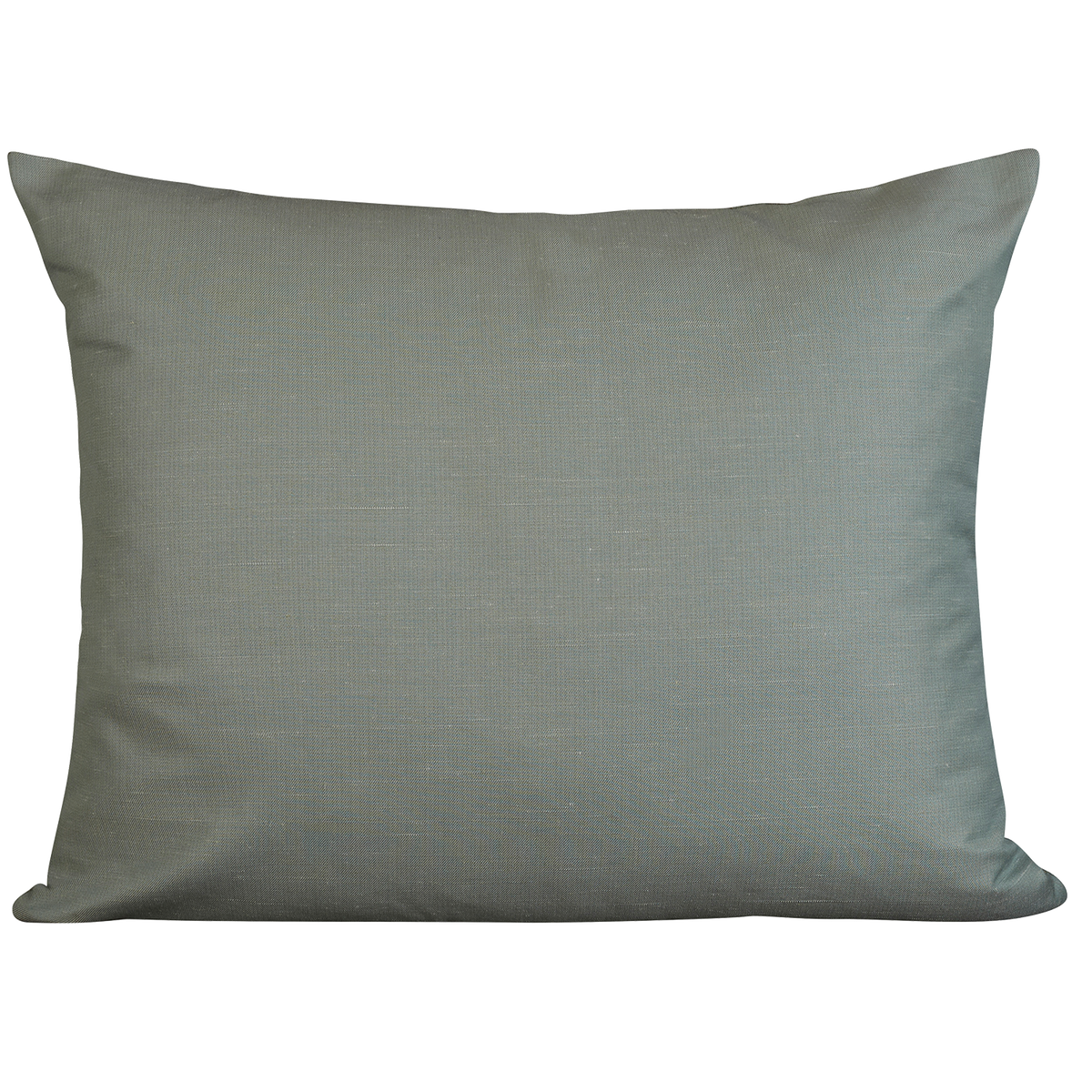 Rectangular cushion in Armure Canneli by Claremont - Sea Foam