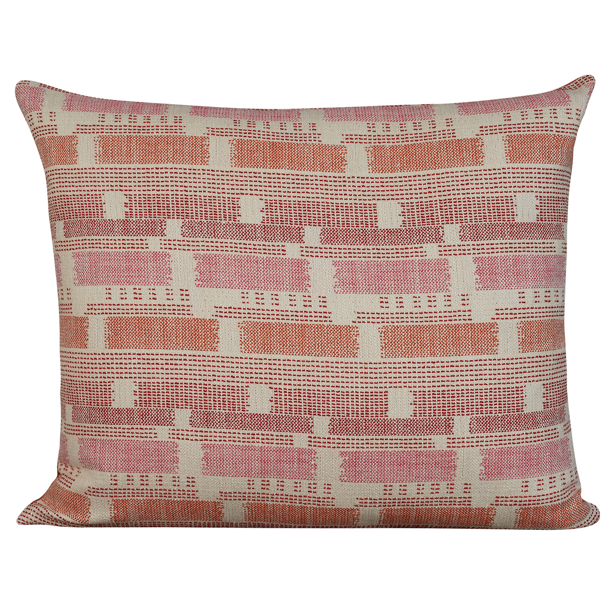 Rectangular cushion in Loom Weave by Christopher Farr - hot pink