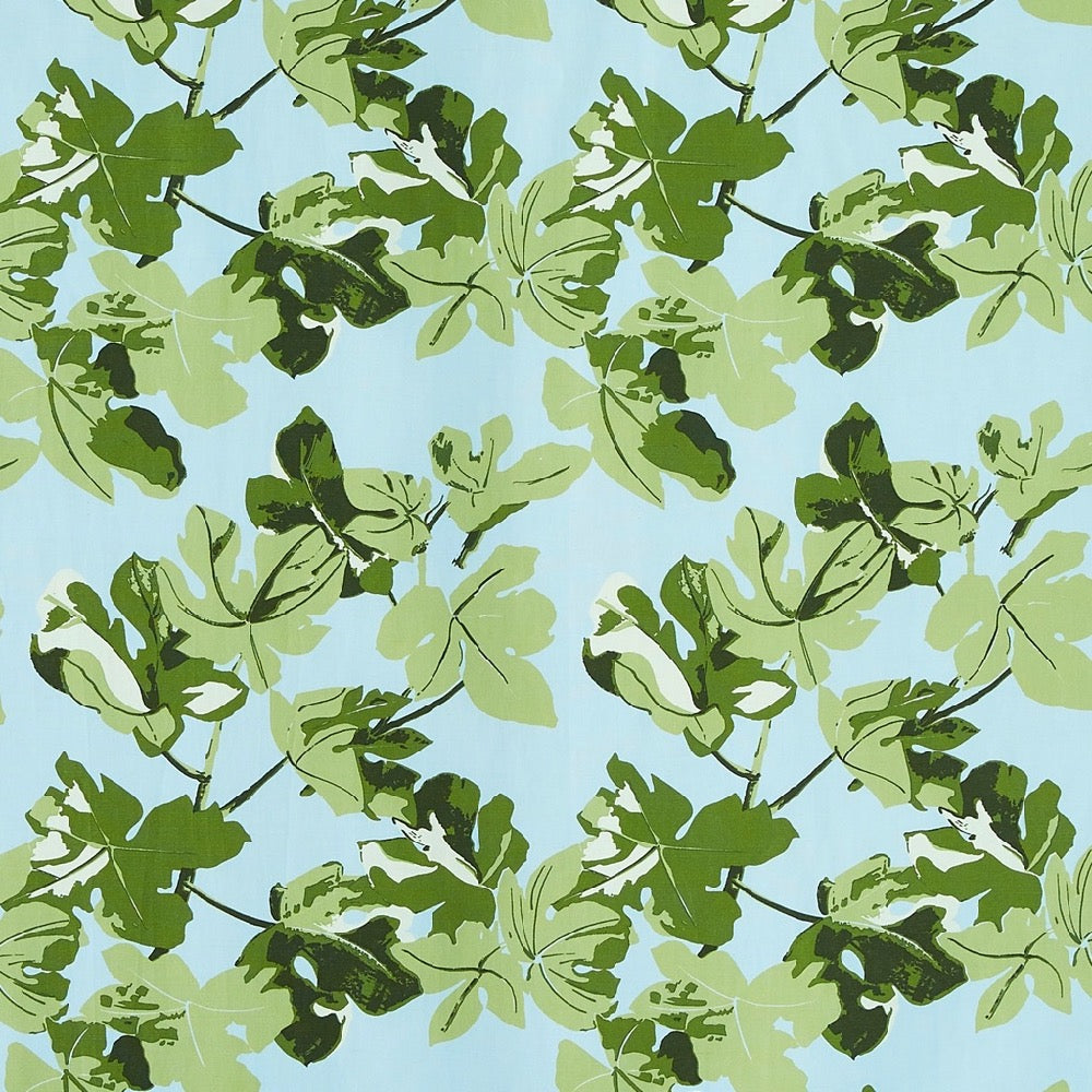 Fig Leaf Linen/Cotton | PDT - Original on Blue