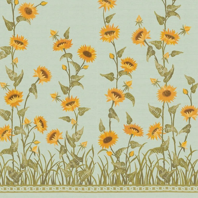 Sunflower Field Grasscloth Panels | PDT - Original On Sky
