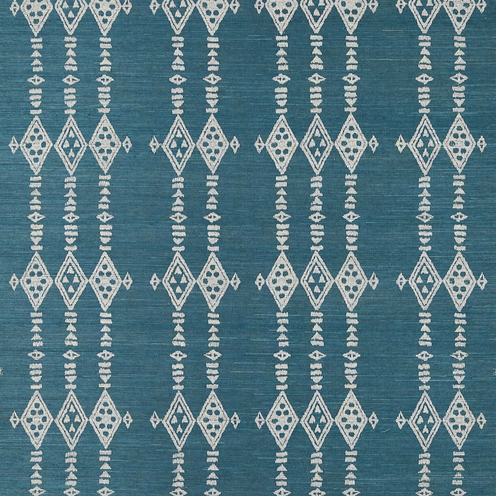 Berber Grasscloth | PDT - Sapphire/Ivory