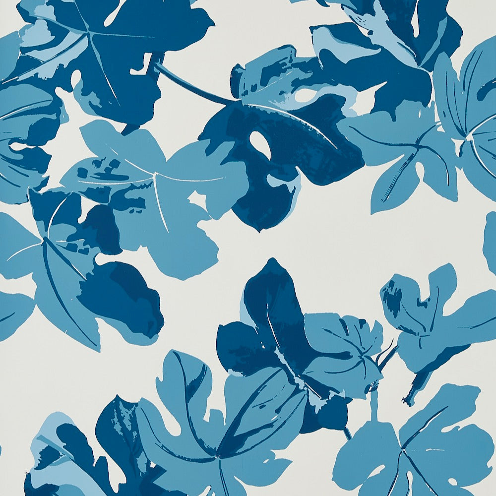 Fig Leaf WP | PDT - Blue on White