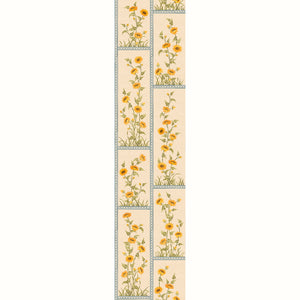 Sunflower Vignette Grasscloth | PDT - Blue