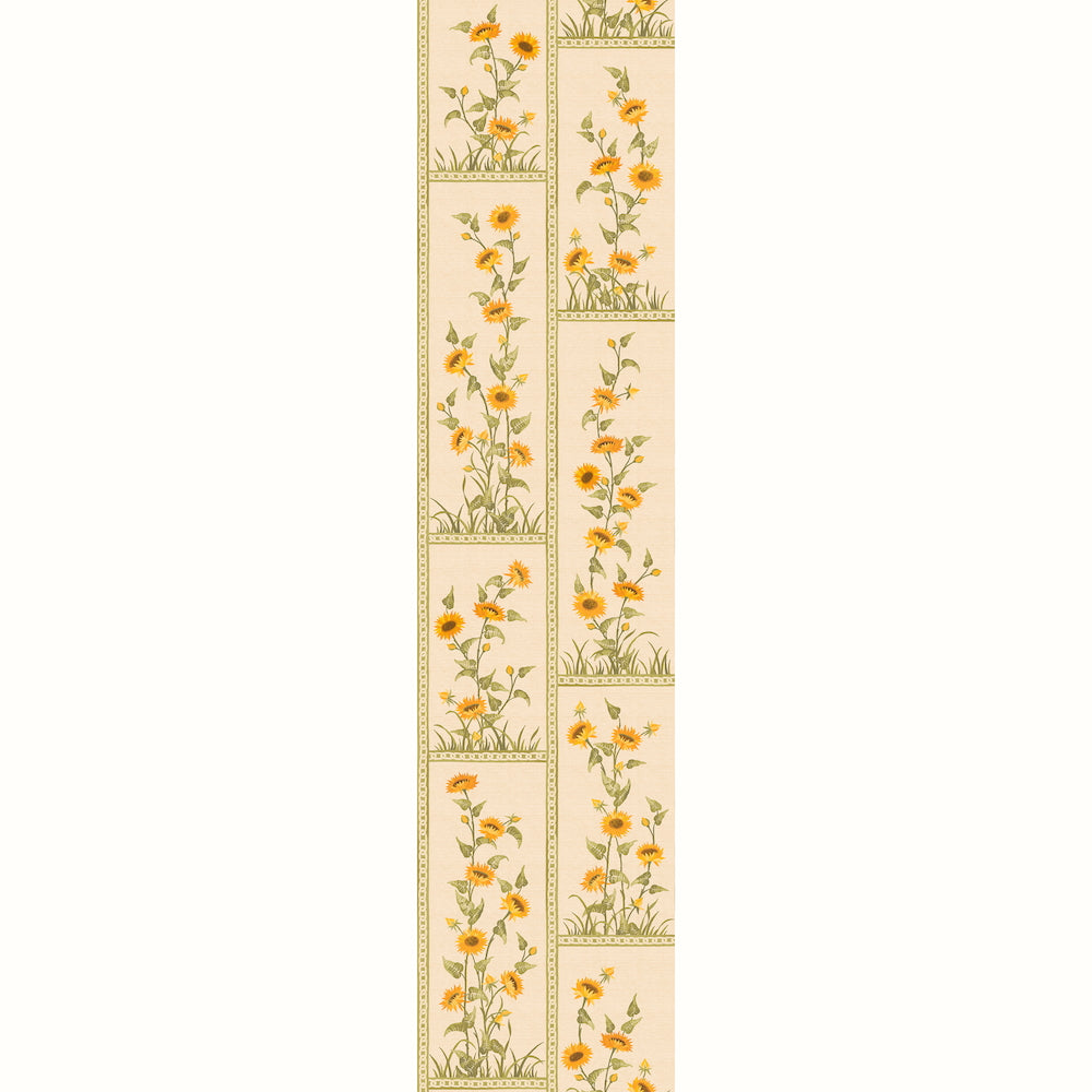Sunflower Vignette Grasscloth | PDT - Green