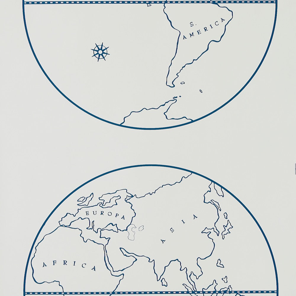Globe WP | PDT - Indigo on White