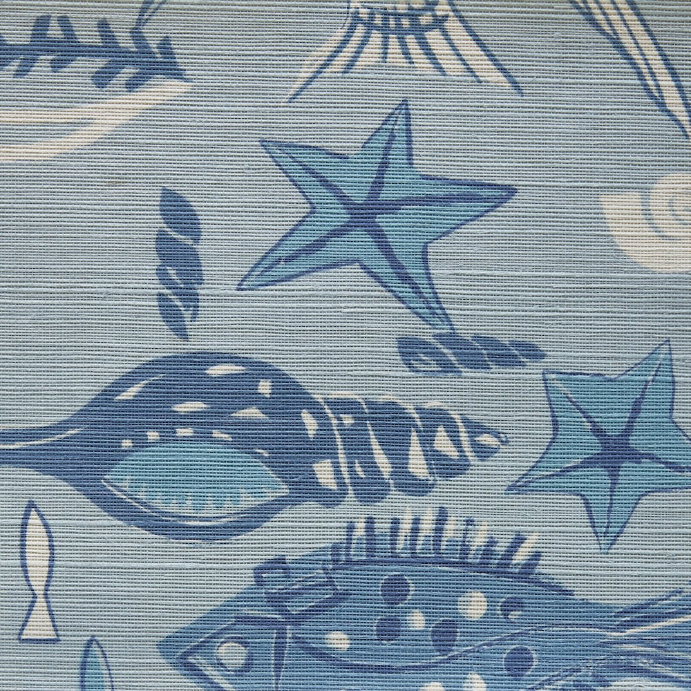 St. Tropez Grasscloth | PDT - Indigo on Sky