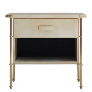 Adnet Bedside Table - Vellum