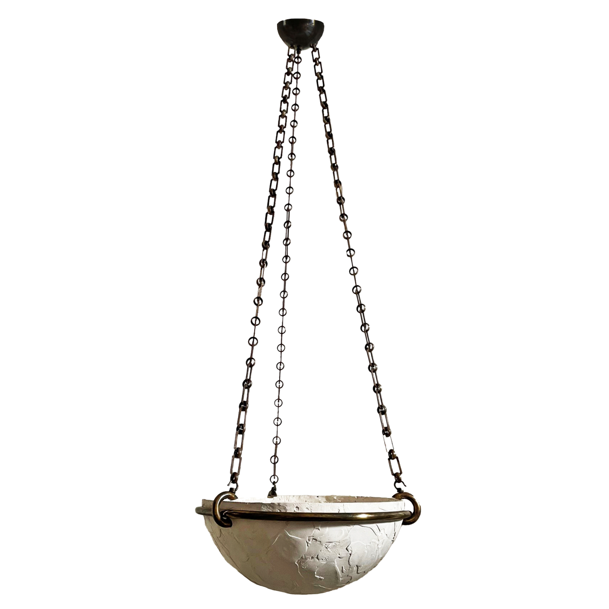 Mini Milan Pendant - White/Bronze
